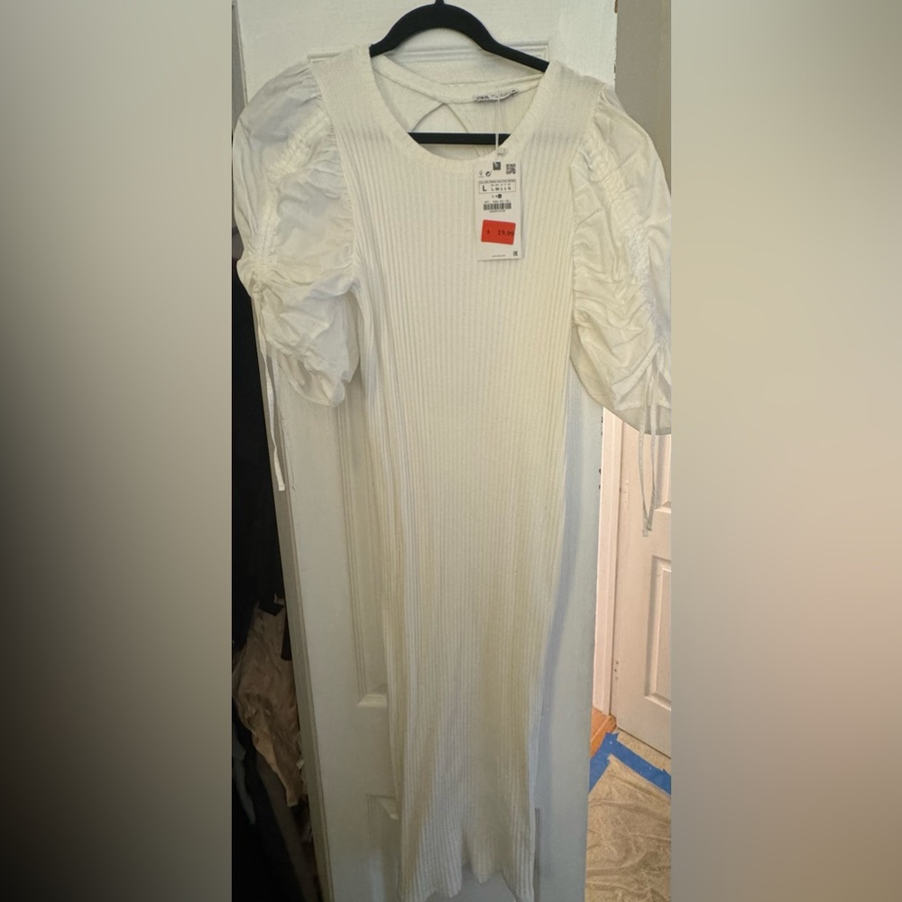 Women’s white midi dress